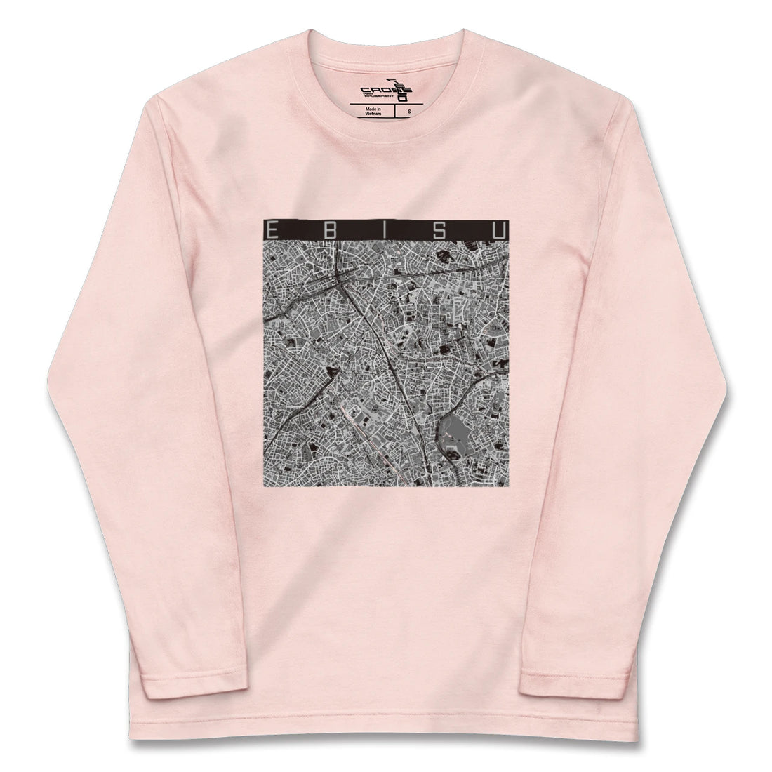 【恵比寿（東京都）】地図柄ロングスリーブTシャツ