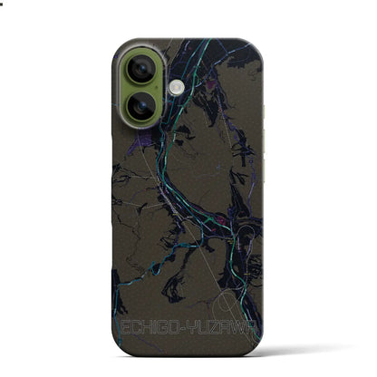 【越後湯沢（新潟県）】地図柄iPhoneケース（バックカバータイプ）