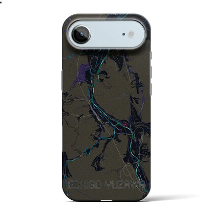 【越後湯沢（新潟県）】地図柄iPhoneケース（バックカバータイプ）