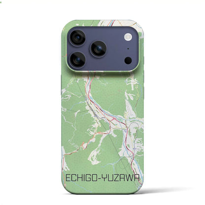 【越後湯沢（新潟県）】地図柄iPhoneケース（バックカバータイプ）