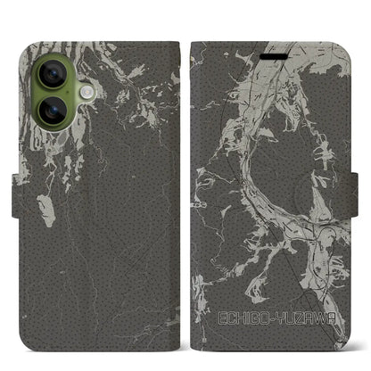 【越後湯沢（新潟県）】地図柄iPhoneケース（手帳タイプ）