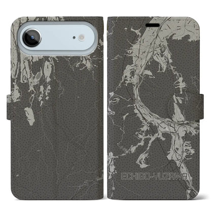 【越後湯沢（新潟県）】地図柄iPhoneケース（手帳タイプ）