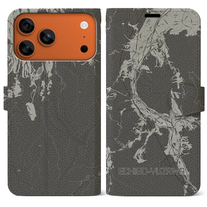 【越後湯沢（新潟県）】地図柄iPhoneケース（手帳タイプ）