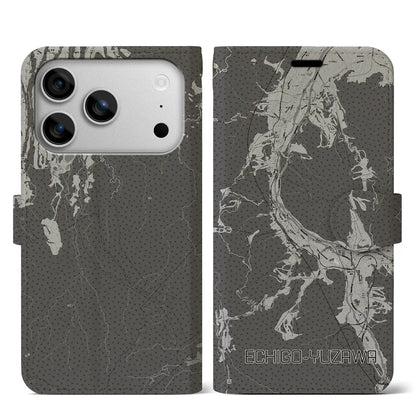 【越後湯沢（新潟県）】地図柄iPhoneケース（手帳タイプ）