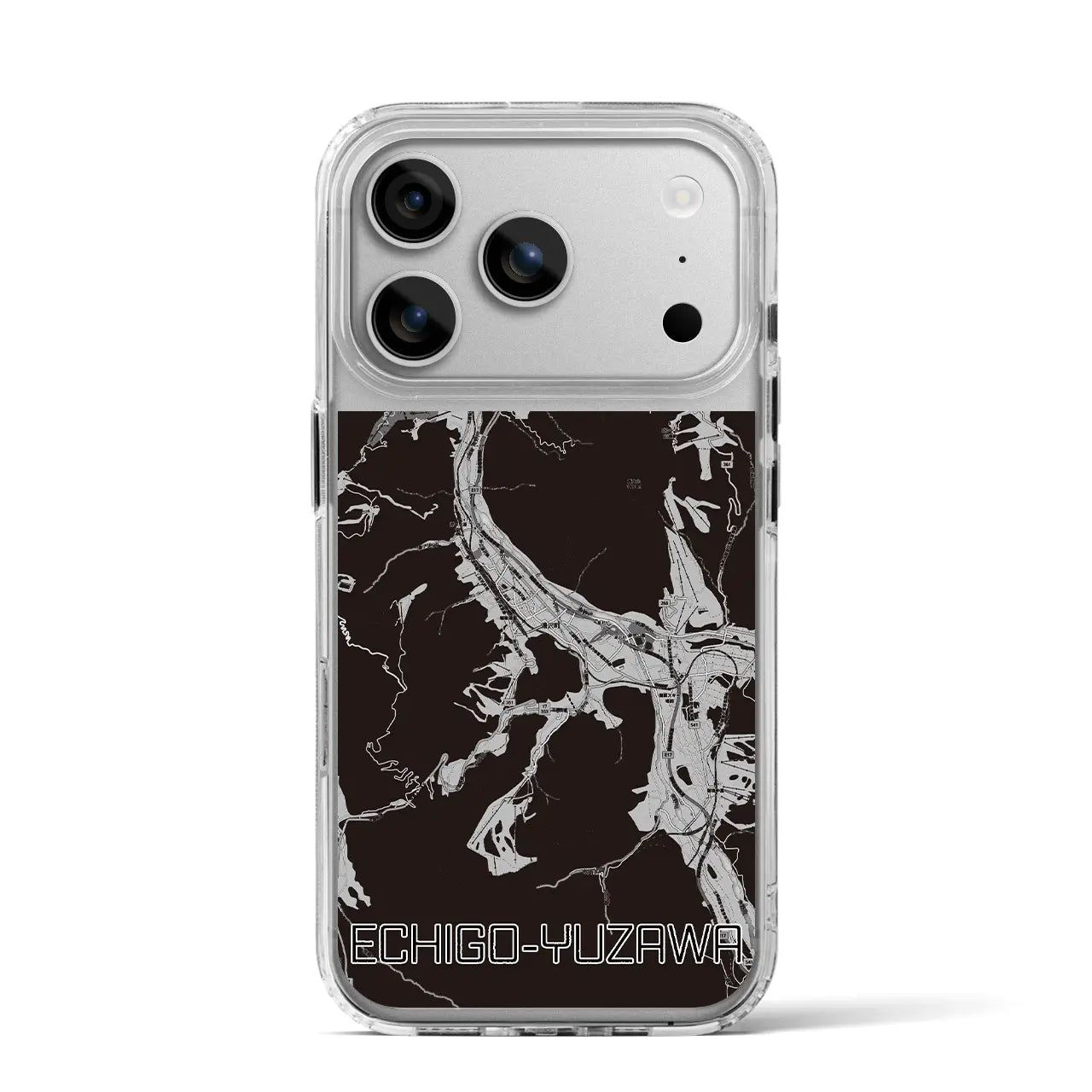 【越後湯沢（新潟県）】地図柄iPhoneケース（MagSafeタイプ）