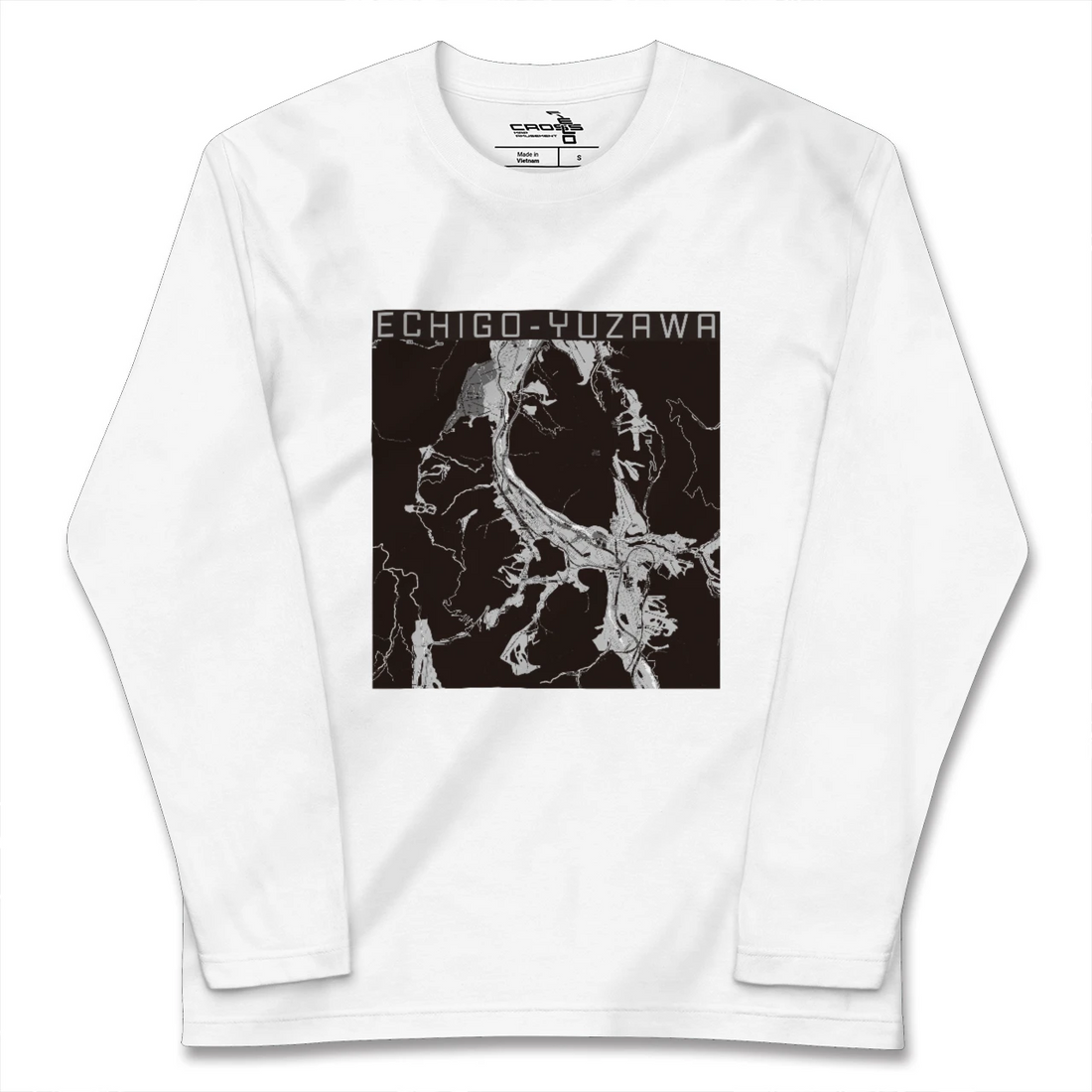 【越後湯沢(新潟県)】地図柄ロングスリーブTシャツ