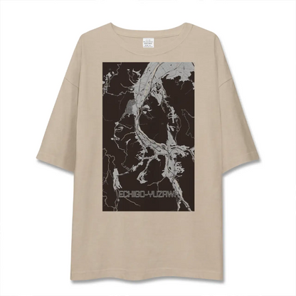 【越後湯沢（新潟県）】地図柄ビッグシルエットTシャツ
