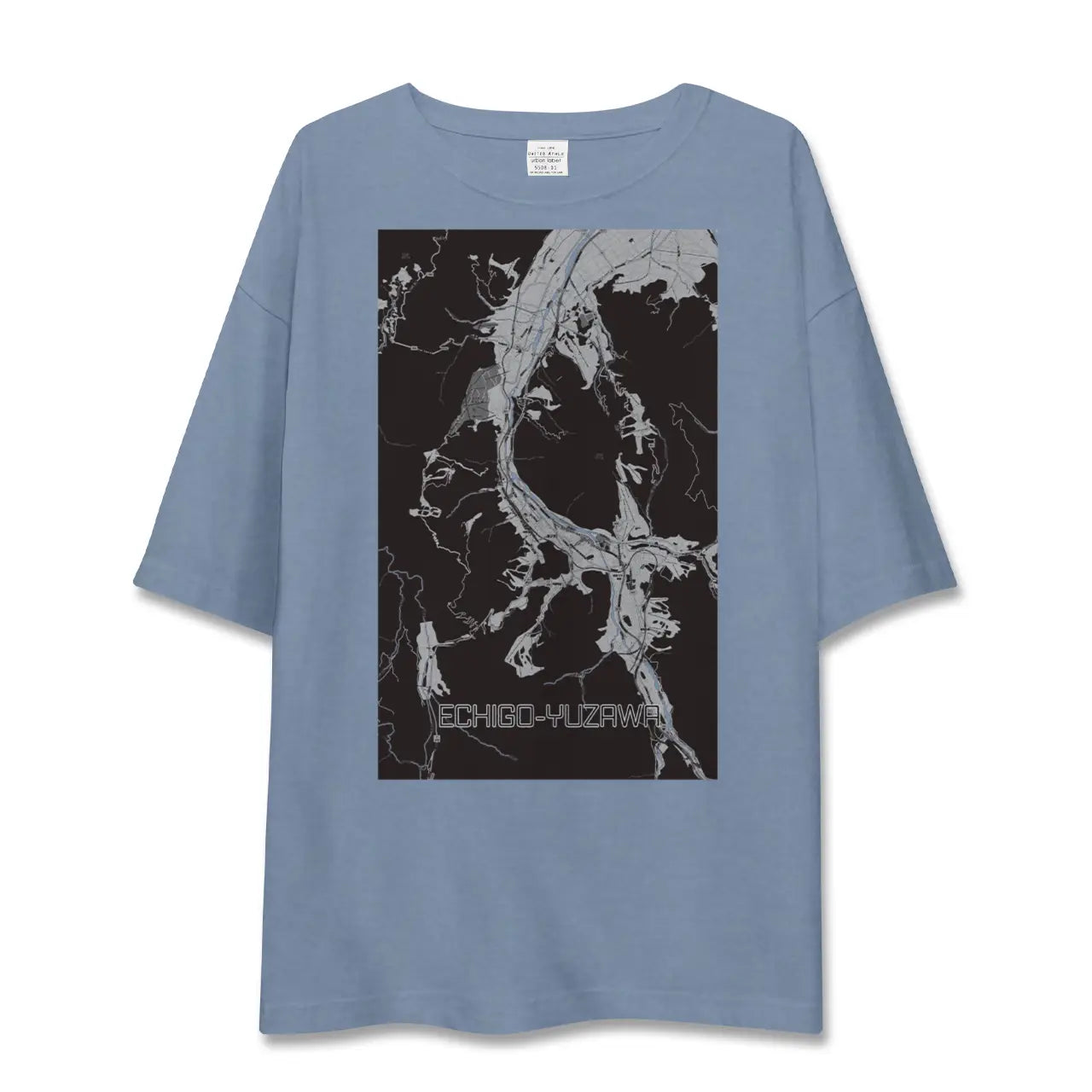 【越後湯沢（新潟県）】地図柄ビッグシルエットTシャツ
