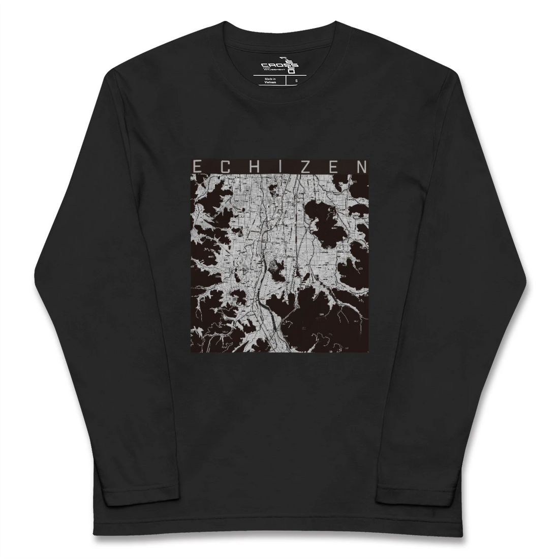 【越前（福井県）】地図柄ロングスリーブTシャツ