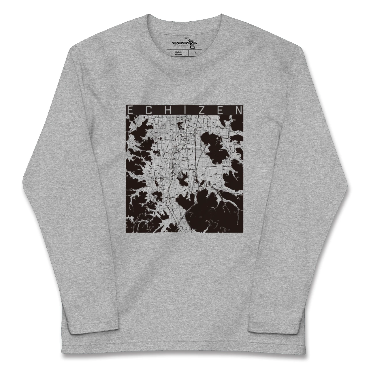 【越前（福井県）】地図柄ロングスリーブTシャツ