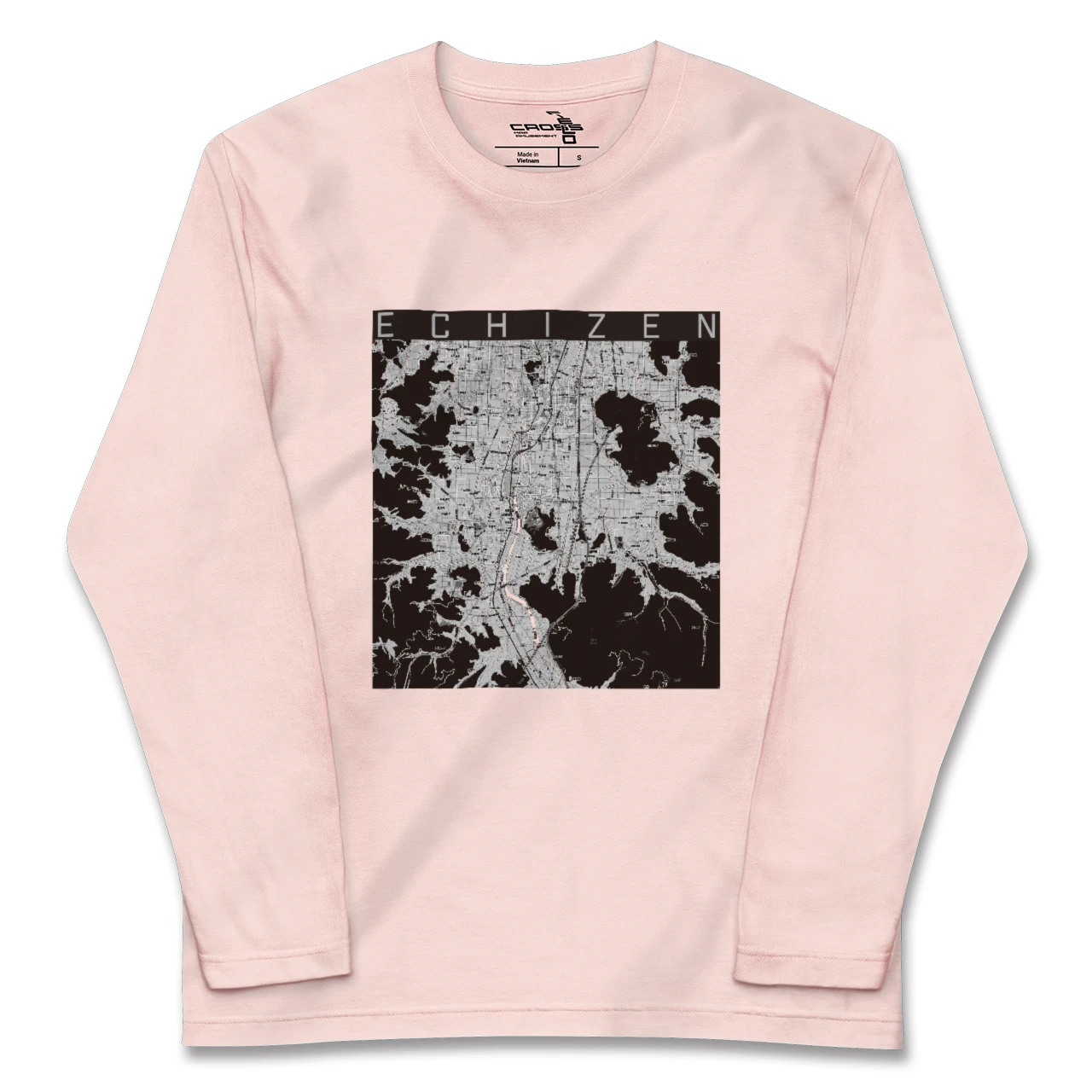 【越前（福井県）】地図柄ロングスリーブTシャツ