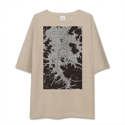 【越前（福井県）】地図柄ビッグシルエットTシャツ