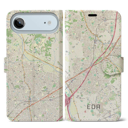 【江田（神奈川県）】地図柄iPhoneケース（手帳タイプ）