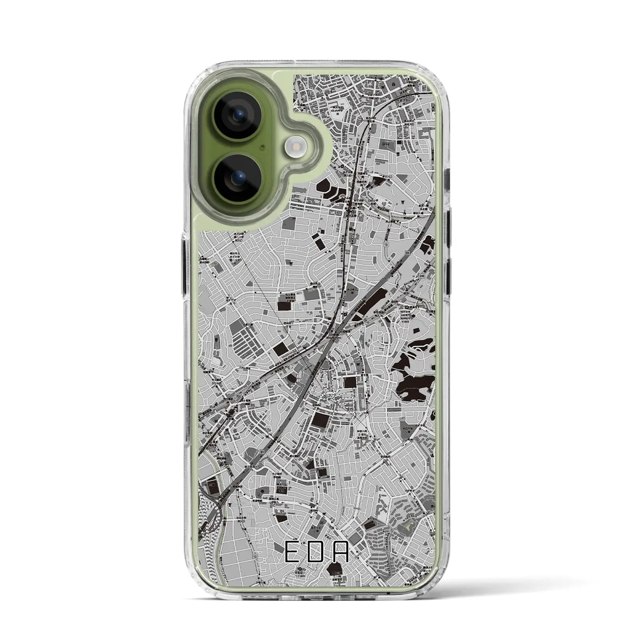 【江田（神奈川県）】地図柄iPhoneケース（MagSafeタイプ）