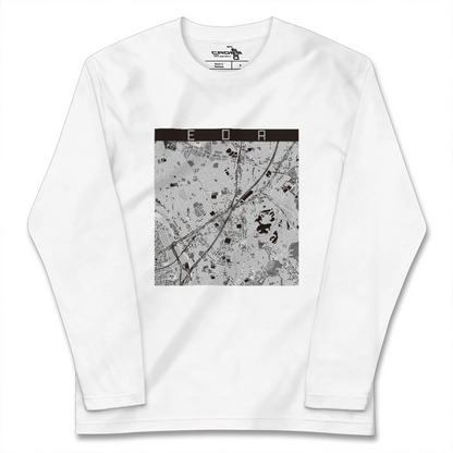 【江田（神奈川県）】地図柄ロングスリーブTシャツ