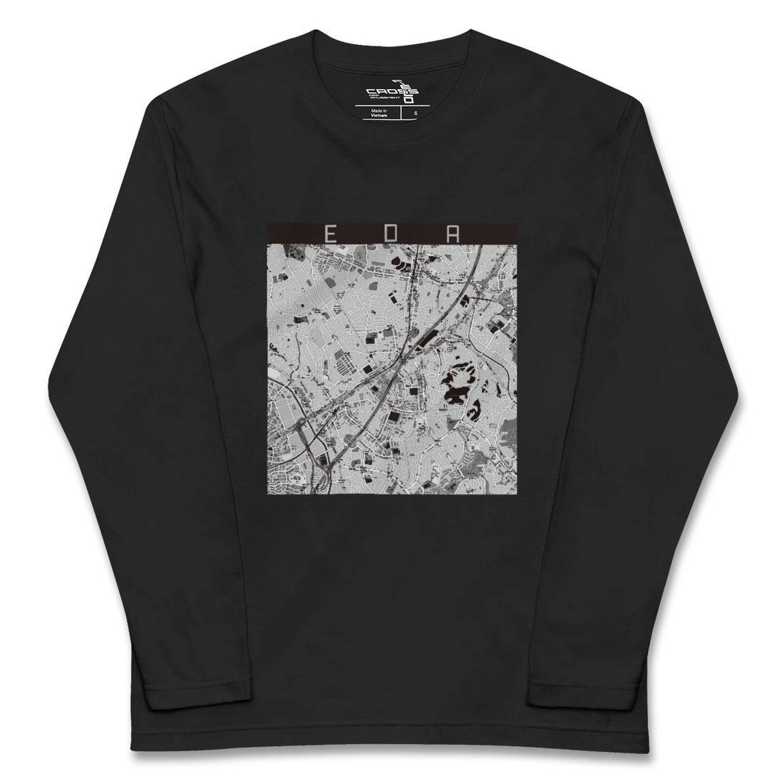 【江田（神奈川県）】地図柄ロングスリーブTシャツ