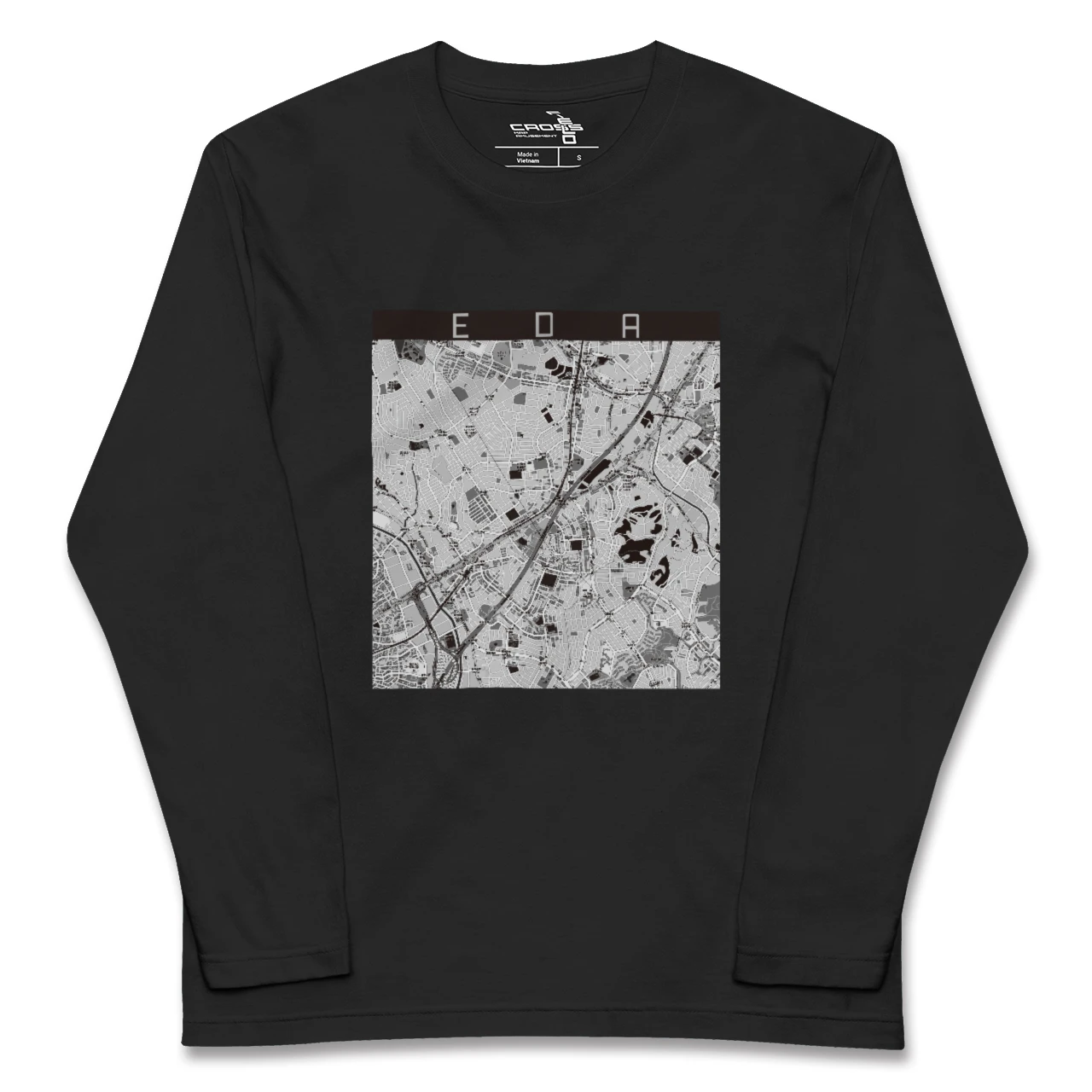 【江田（神奈川県）】地図柄ロングスリーブTシャツ