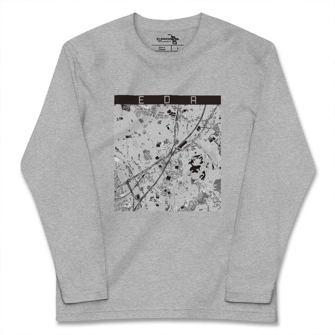 【江田（神奈川県）】地図柄ロングスリーブTシャツ