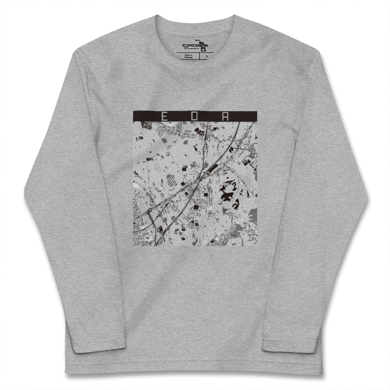 【江田（神奈川県）】地図柄ロングスリーブTシャツ