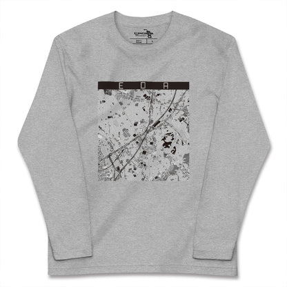 【江田（神奈川県）】地図柄ロングスリーブTシャツ
