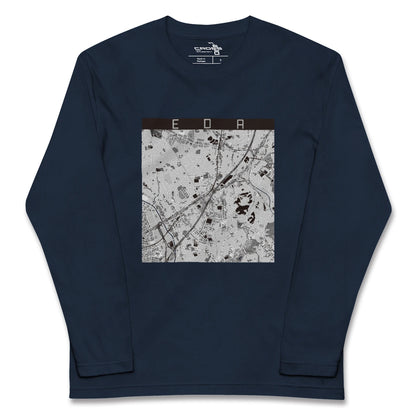 【江田（神奈川県）】地図柄ロングスリーブTシャツ