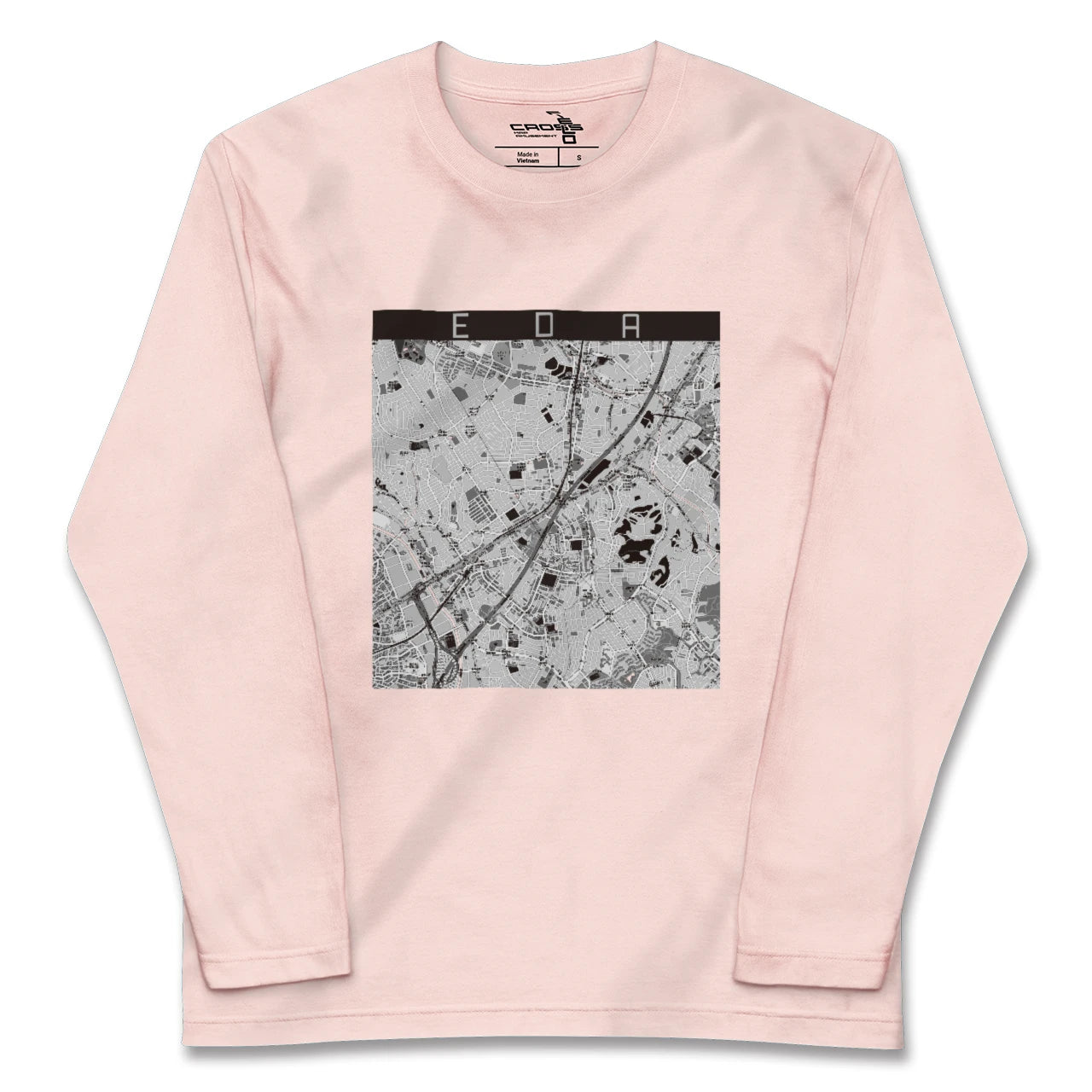 【江田（神奈川県）】地図柄ロングスリーブTシャツ