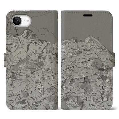 【エディンバラ（イギリス）】地図柄iPhoneケース（手帳タイプ）
