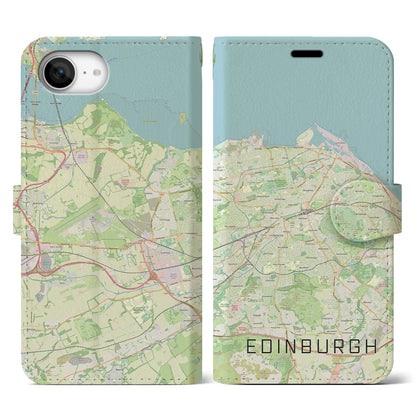 【エディンバラ（イギリス）】地図柄iPhoneケース（手帳タイプ）