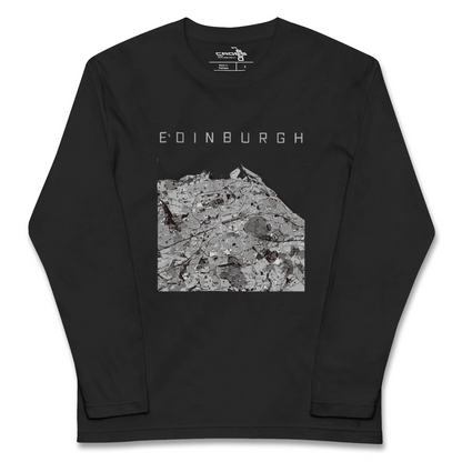 【エディンバラ（イギリス）】地図柄ロングスリーブTシャツ