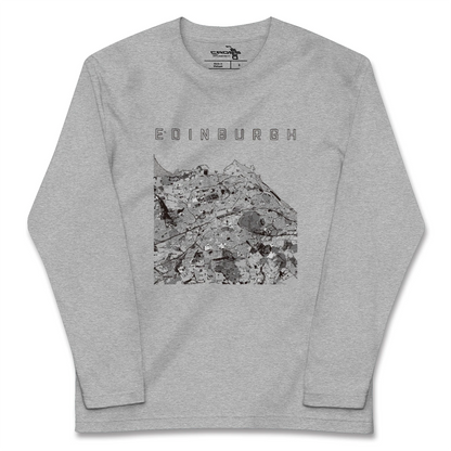 【エディンバラ（イギリス）】地図柄ロングスリーブTシャツ