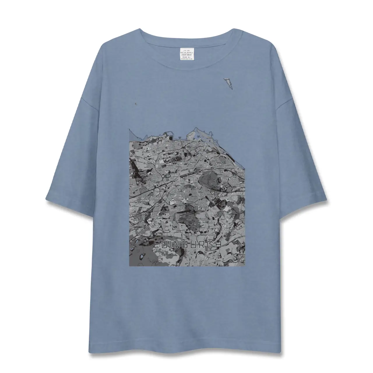 【エディンバラ（イギリス）】地図柄ビッグシルエットTシャツ