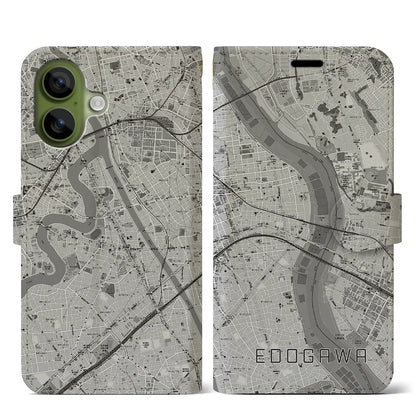 【江戸川（東京都）】地図柄iPhoneケース（手帳タイプ）