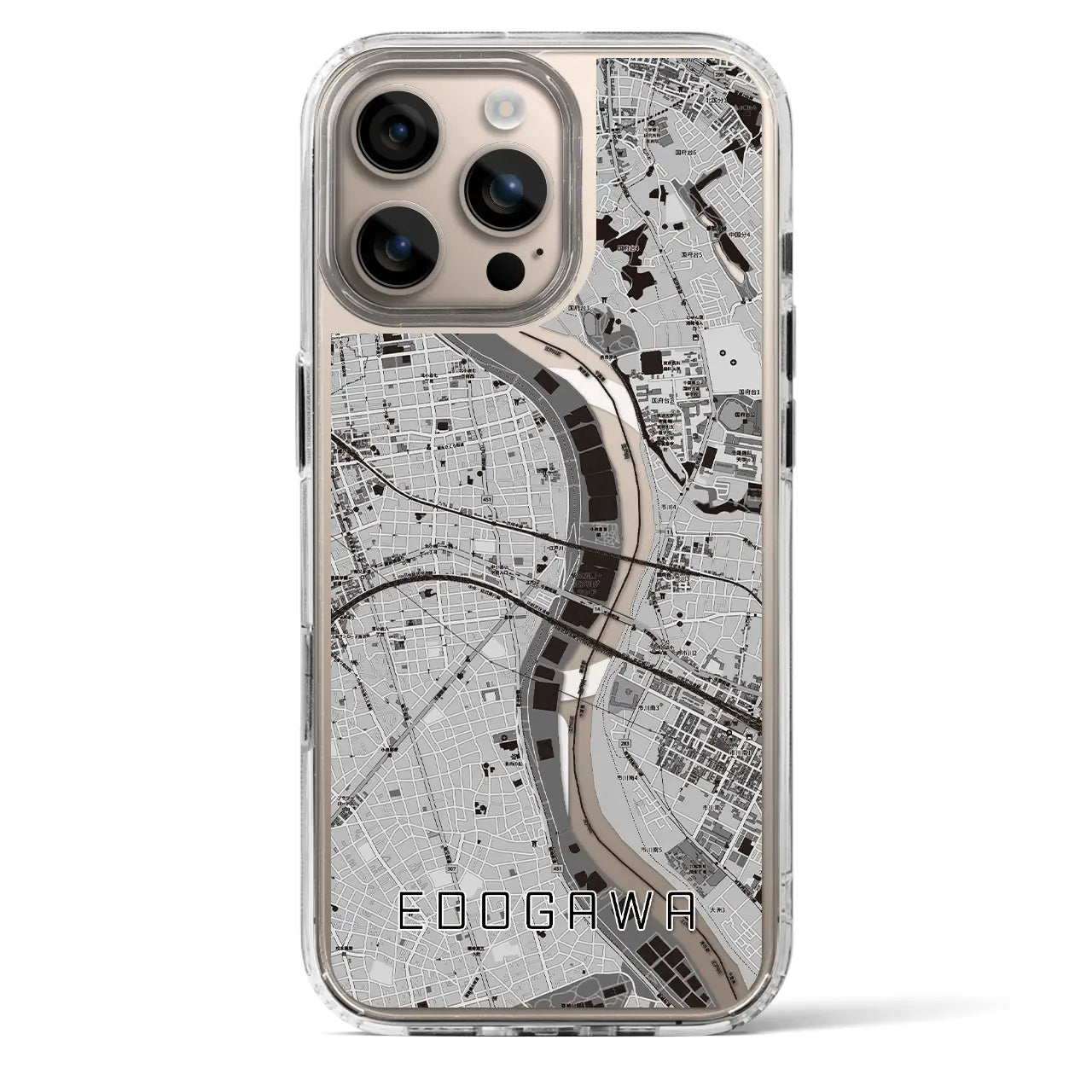 【江戸川（東京都）】地図柄iPhoneケース（MagSafeタイプ）