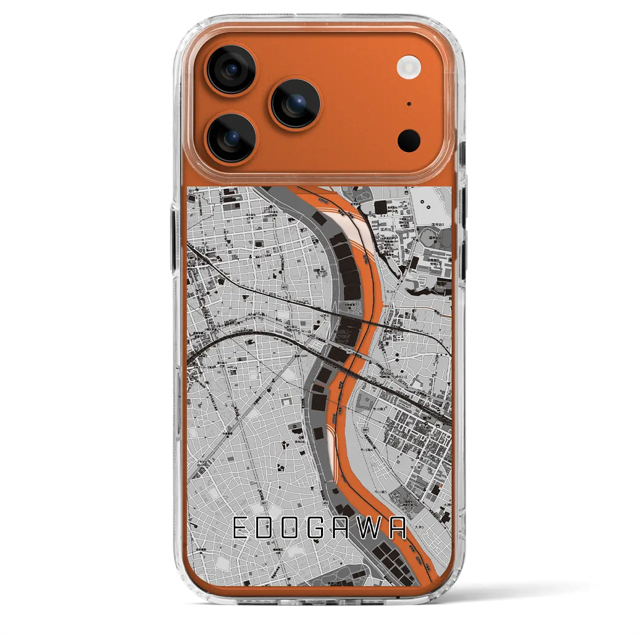 【江戸川（東京都）】地図柄iPhoneケース（MagSafeタイプ）