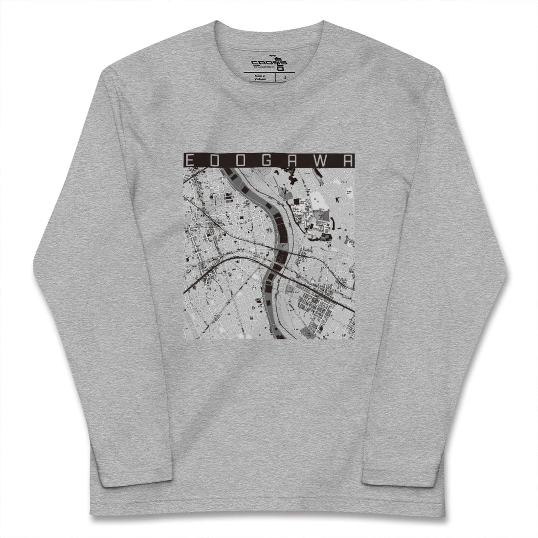 【江戸川（東京都）】地図柄ロングスリーブTシャツ