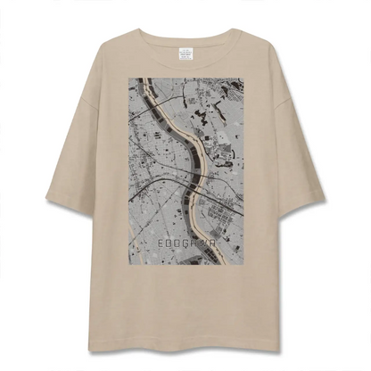 【江戸川（東京都）】地図柄ビッグシルエットTシャツ