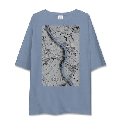 【江戸川（東京都）】地図柄ビッグシルエットTシャツ