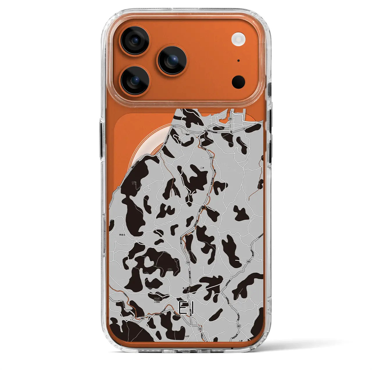 【江井（兵庫県）】地図柄iPhoneケース（MagSafeタイプ）