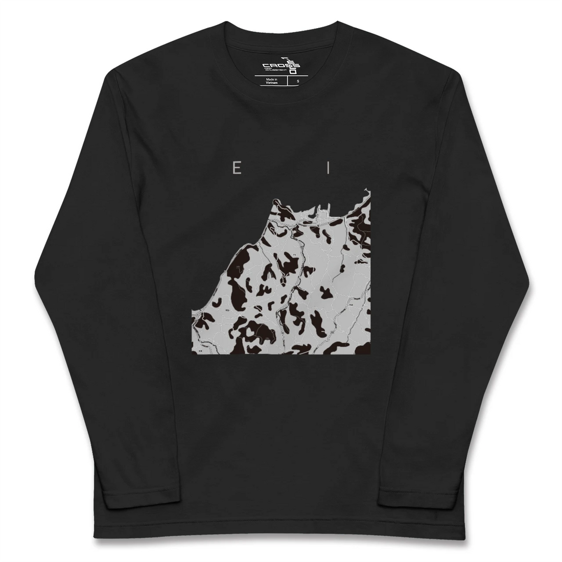 【江井（兵庫県）】地図柄ロングスリーブTシャツ
