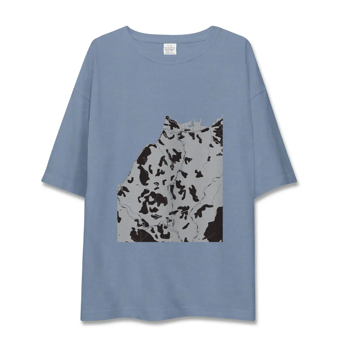 【江井（兵庫県）】地図柄ビッグシルエットTシャツ