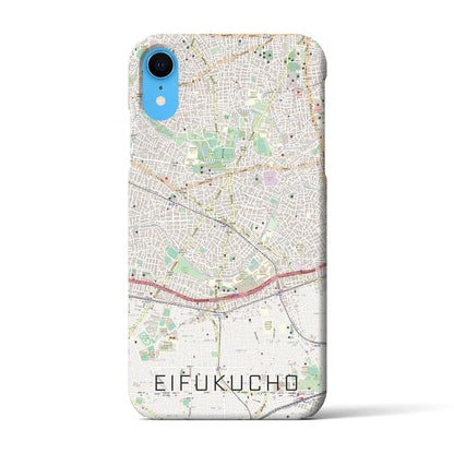 【永福町（東京都）】地図柄iPhoneケース（バックカバータイプ）
