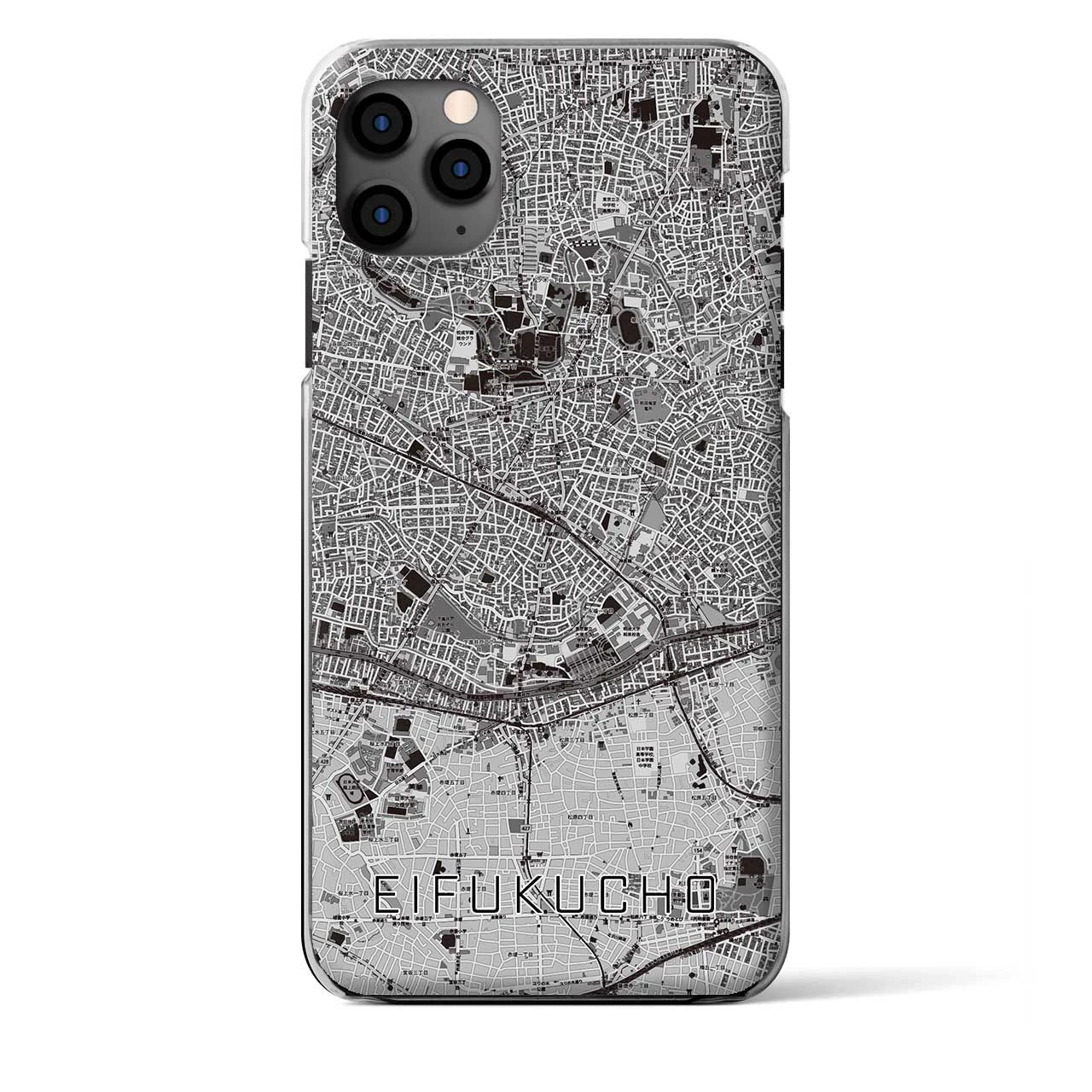 【永福町（東京都）】地図柄iPhoneケース（クリアタイプ）
