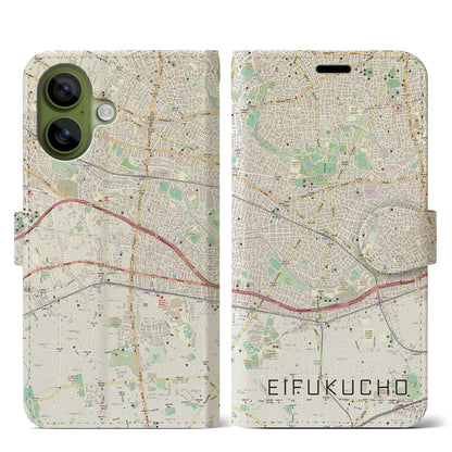 【永福町（東京都）】地図柄iPhoneケース（手帳タイプ）