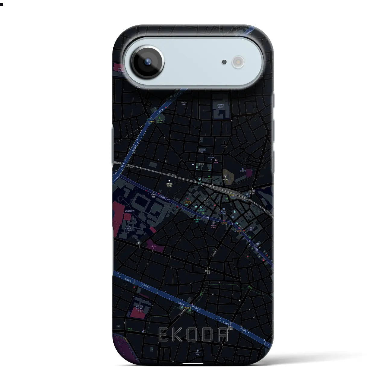 【江古田（東京都）】地図柄iPhoneケース（バックカバータイプ）