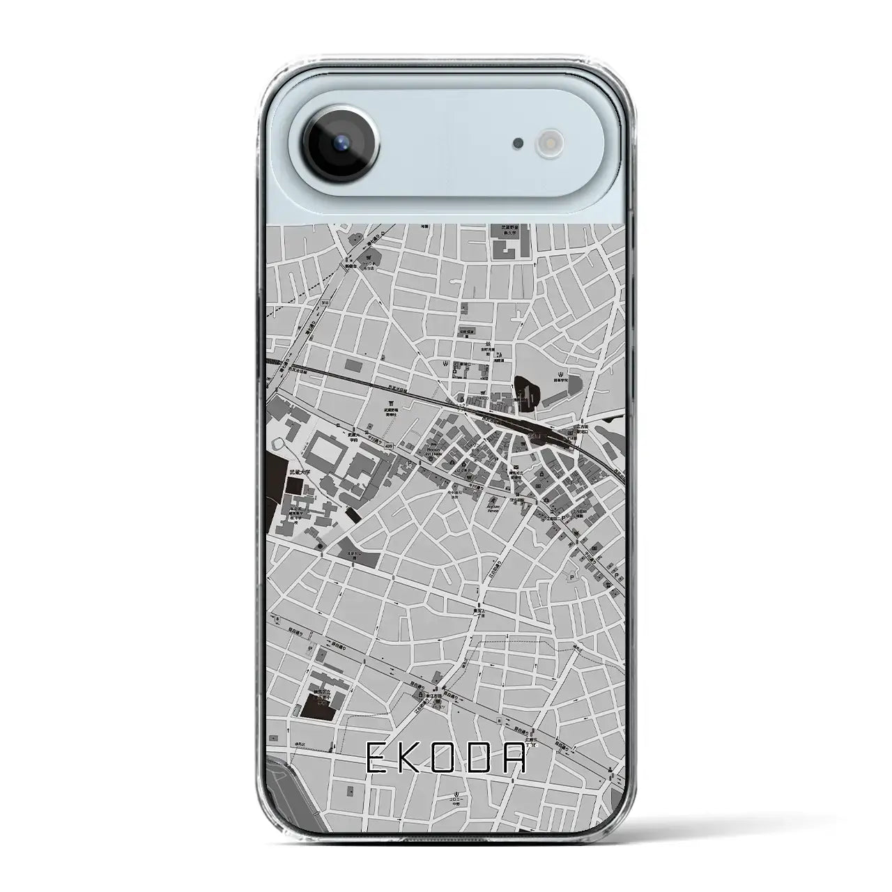 【江古田（東京都）】地図柄iPhoneケース（クリアタイプ）