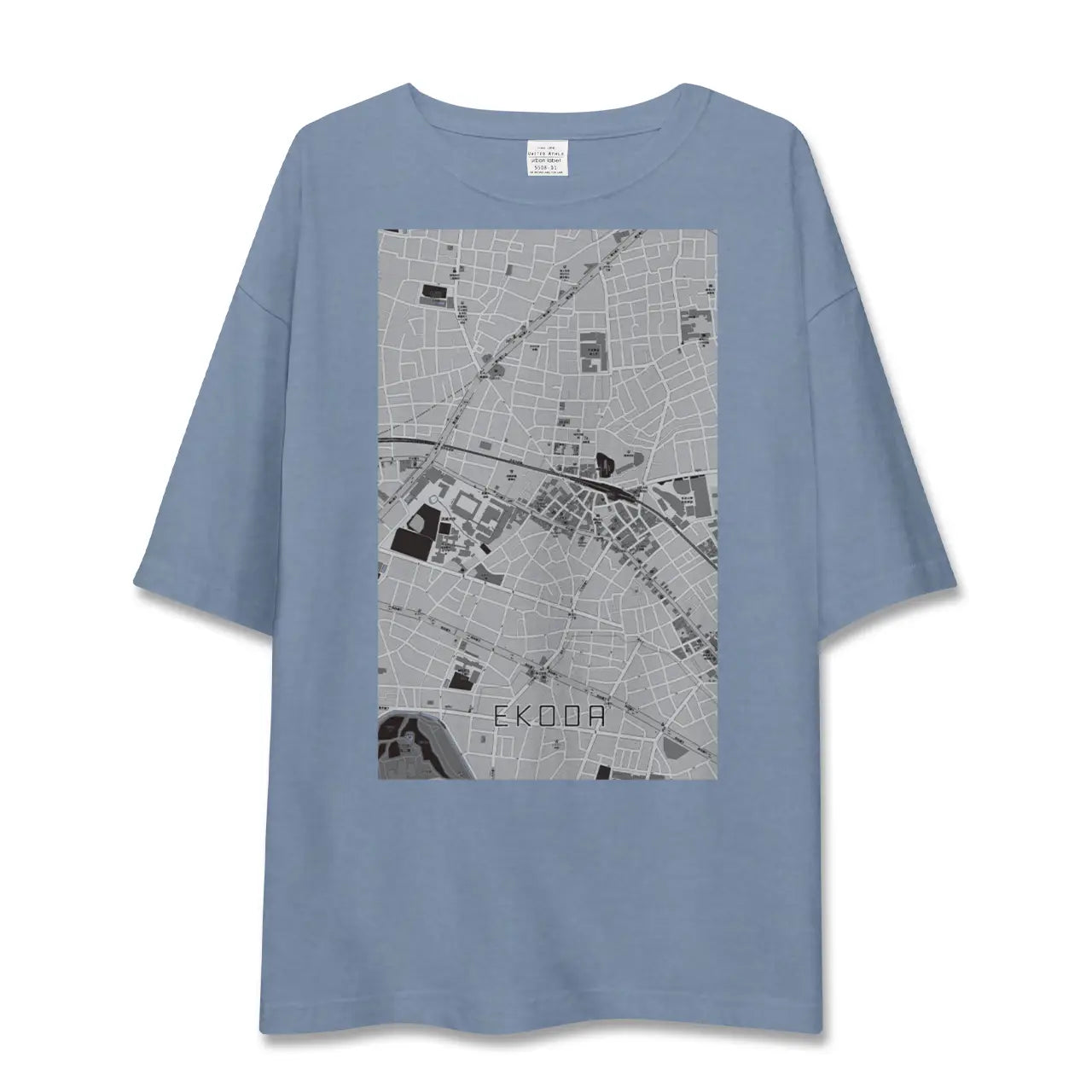 【江古田（東京都）】地図柄ビッグシルエットTシャツ
