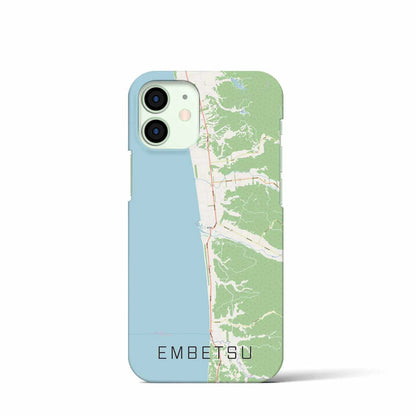 【遠別（北海道）】地図柄iPhoneケース（バックカバータイプ）