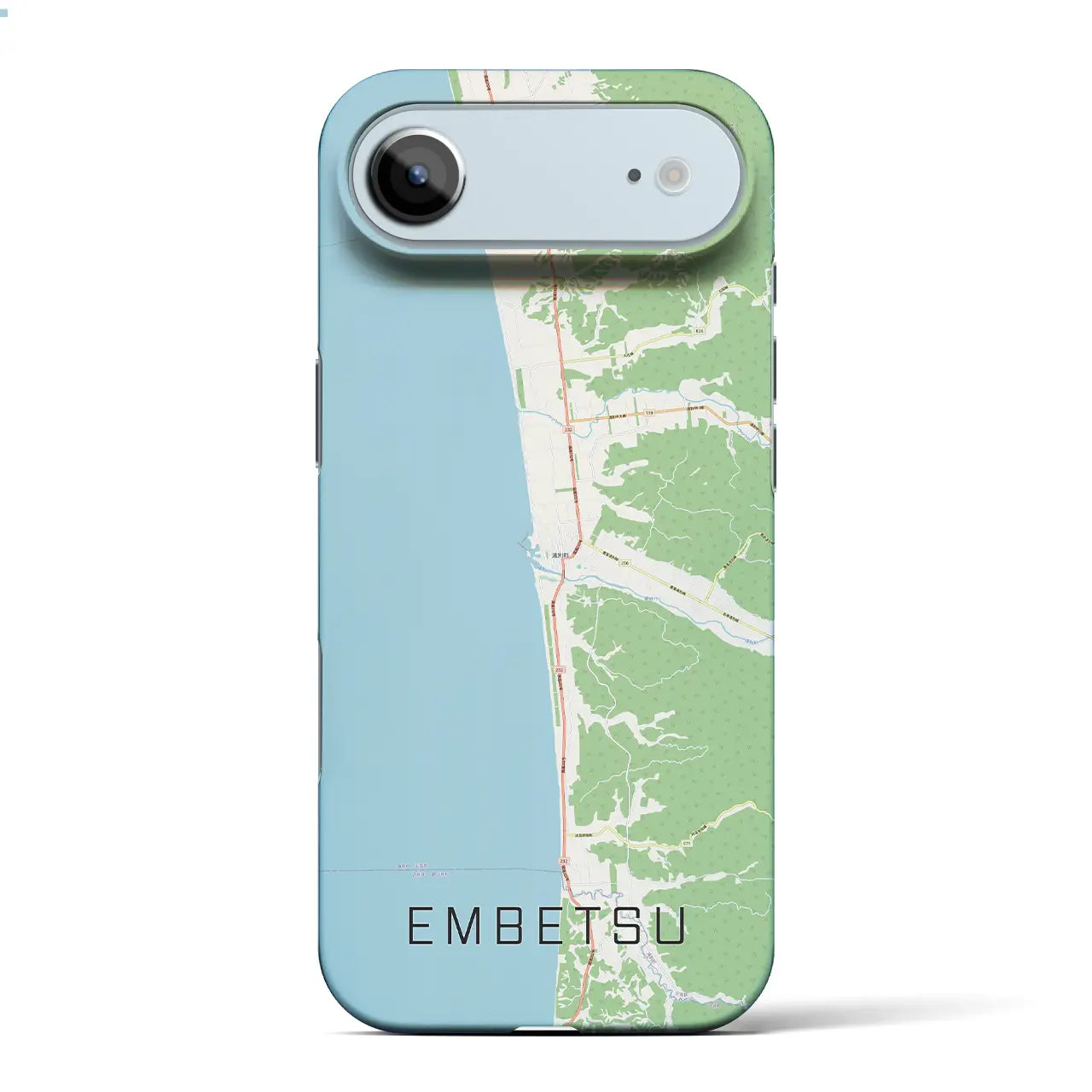 【遠別（北海道）】地図柄iPhoneケース（バックカバータイプ）