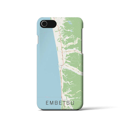 【遠別（北海道）】地図柄iPhoneケース（バックカバータイプ）