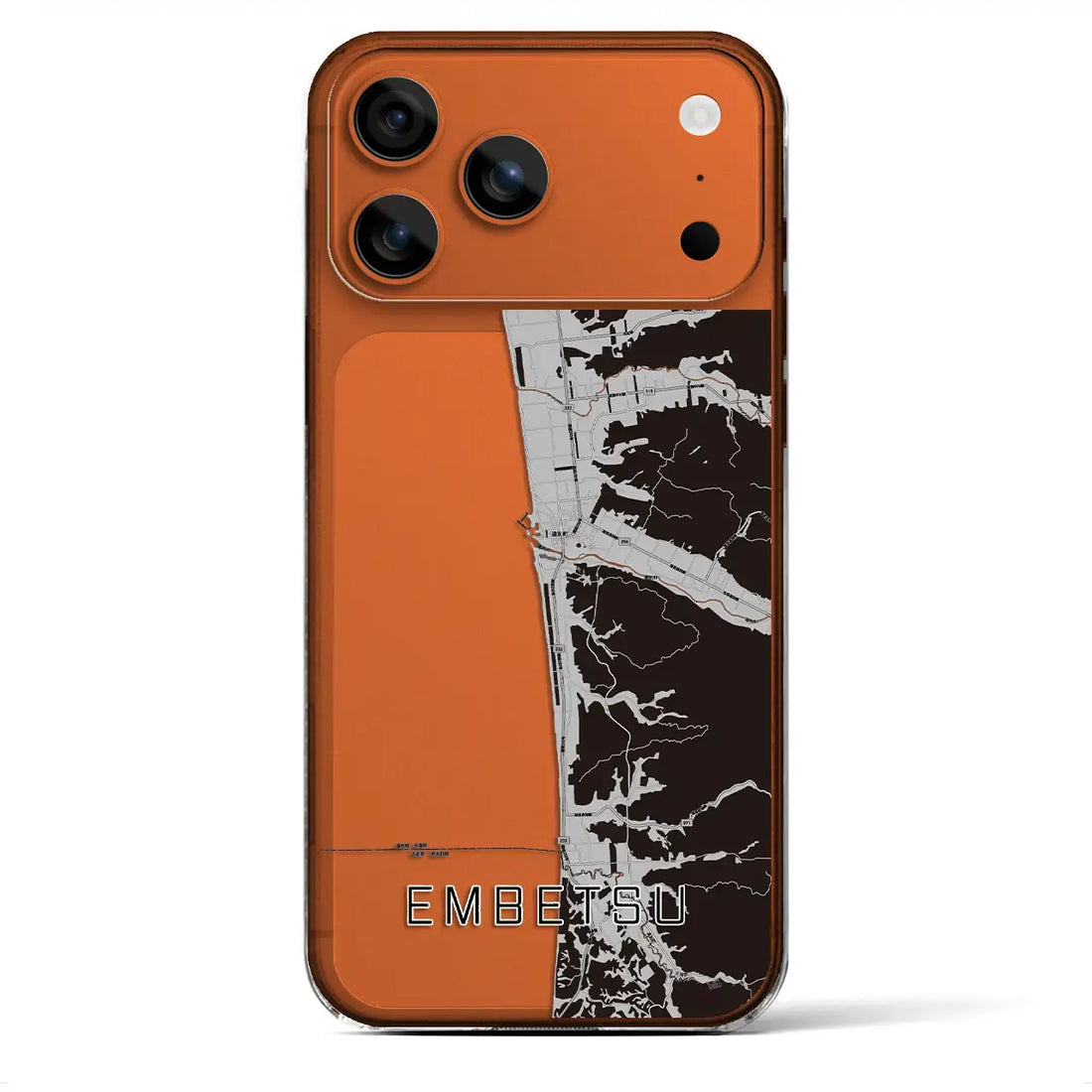 【遠別(北海道)】地図柄iPhoneケース(クリアタイプ)